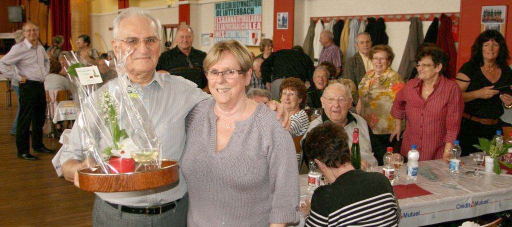 Un marcheur fête son anniversaire, le 01/05/2013